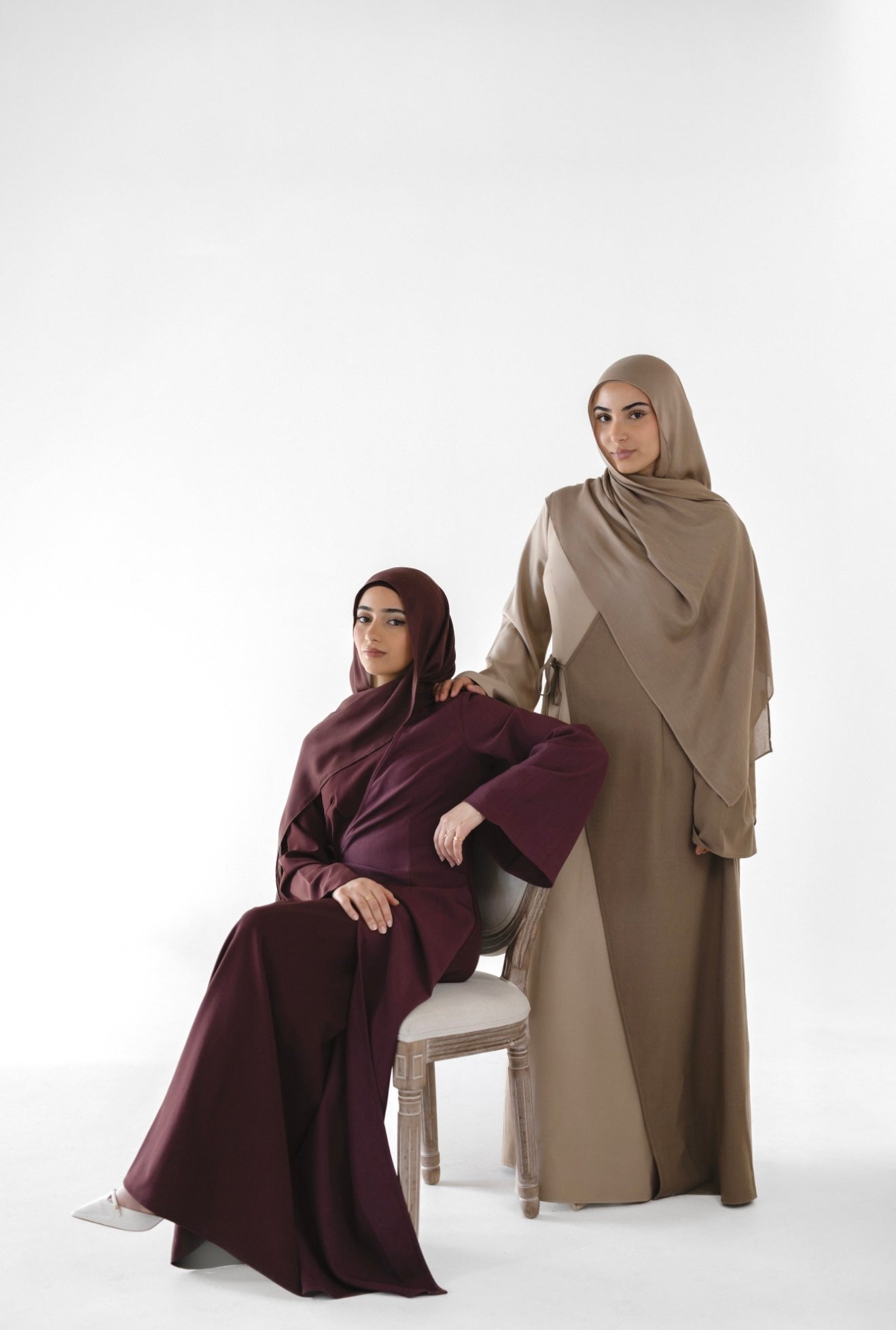 QAMAR Abaya Dress - BlackBerry
