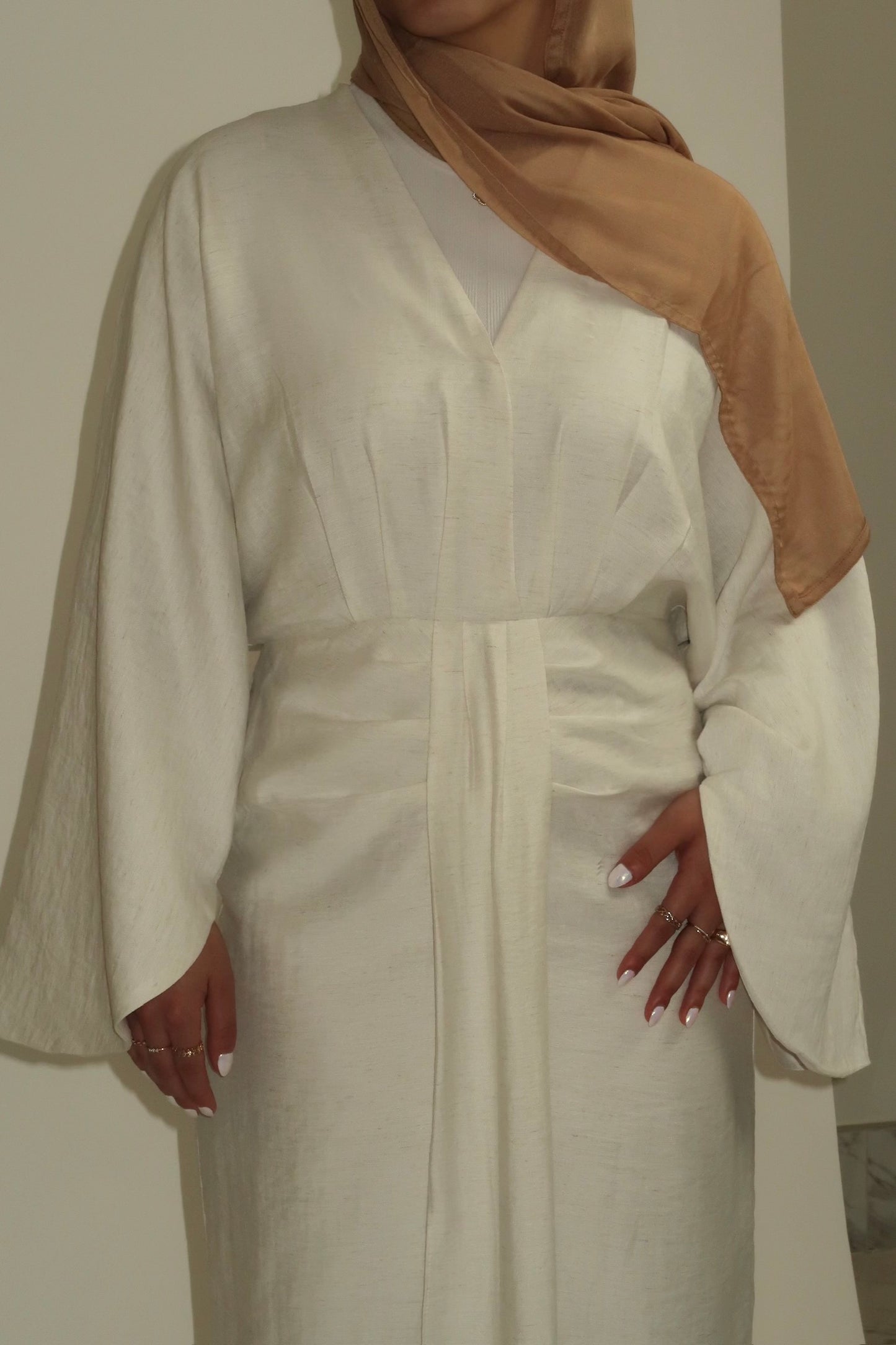 THE PHARAOH DRESS - Coconut Cream