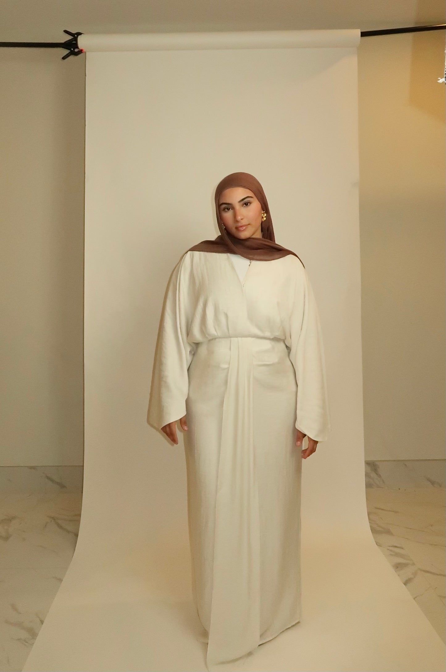 THE PHARAOH DRESS - Coconut Cream