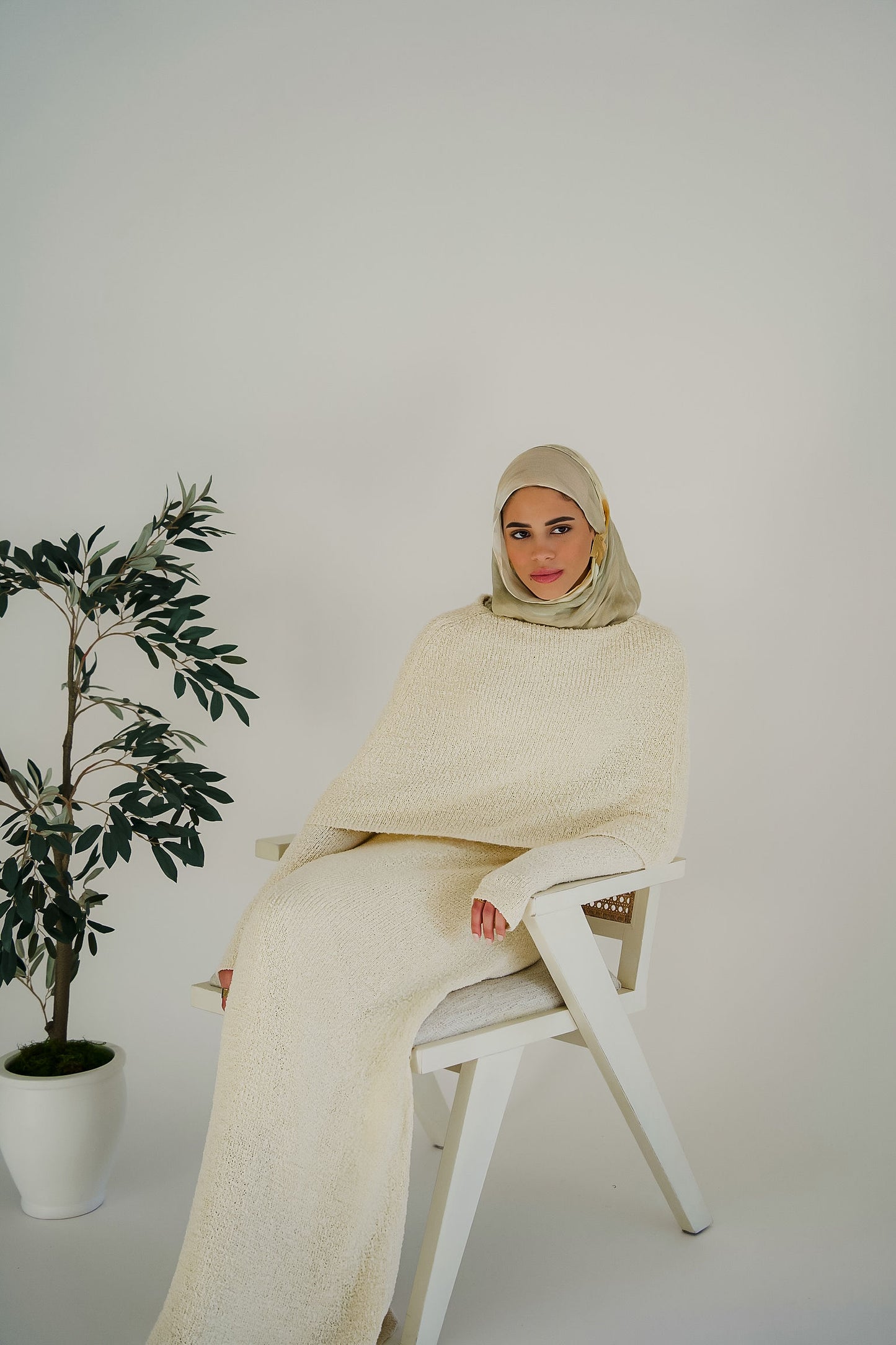 NALA Knit Dress - Cloud