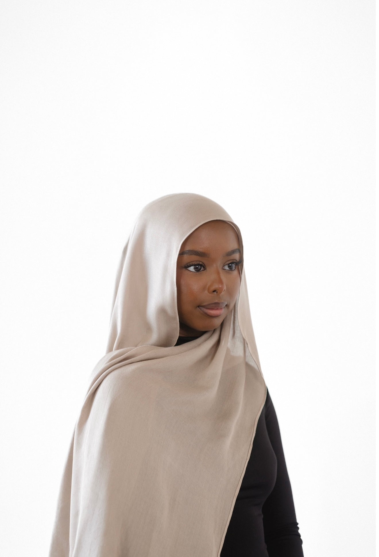 Premium Modal Hijab - Truffle