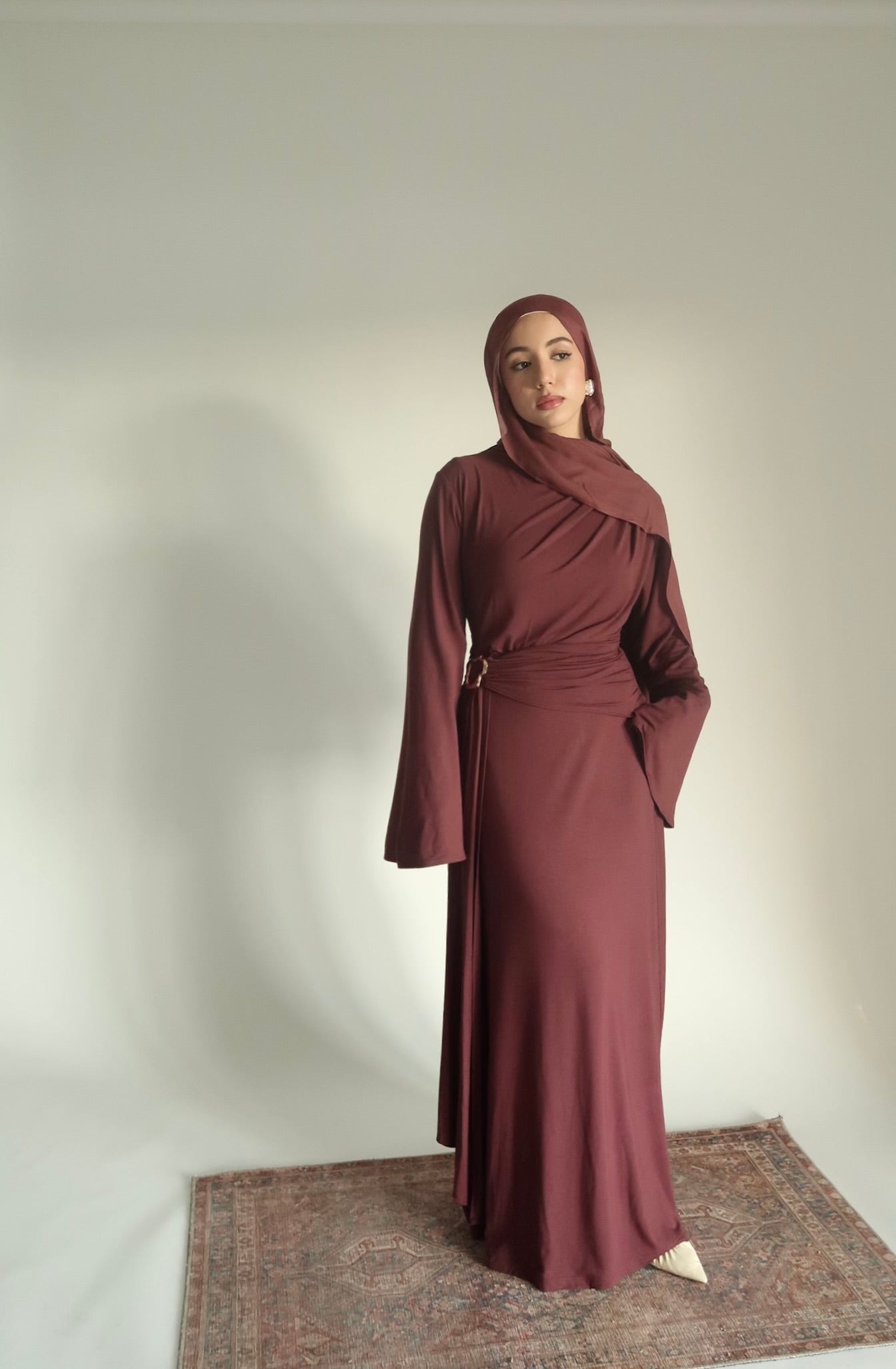 VENETA Dress - Burgundy