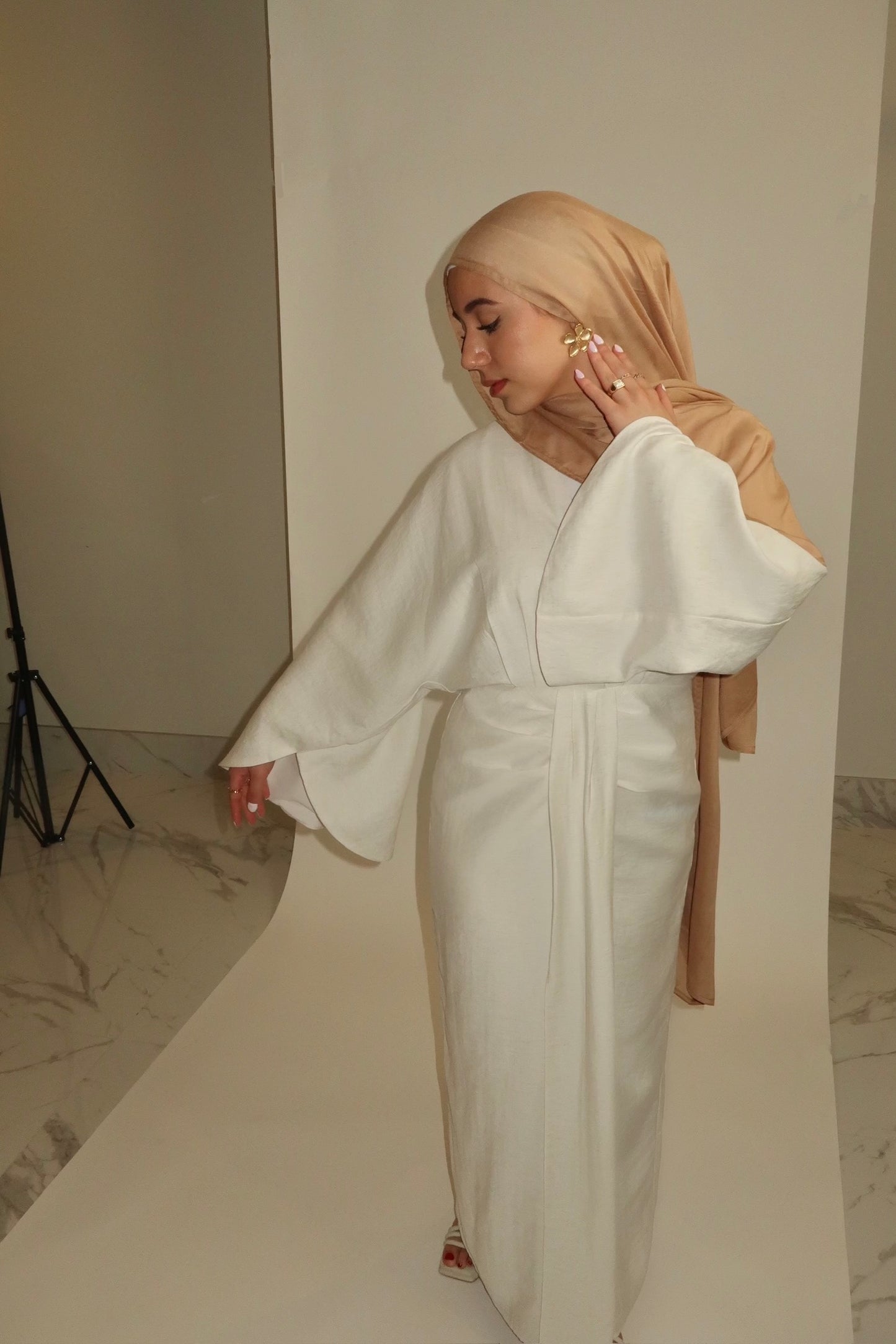 THE PHARAOH DRESS - Coconut Cream