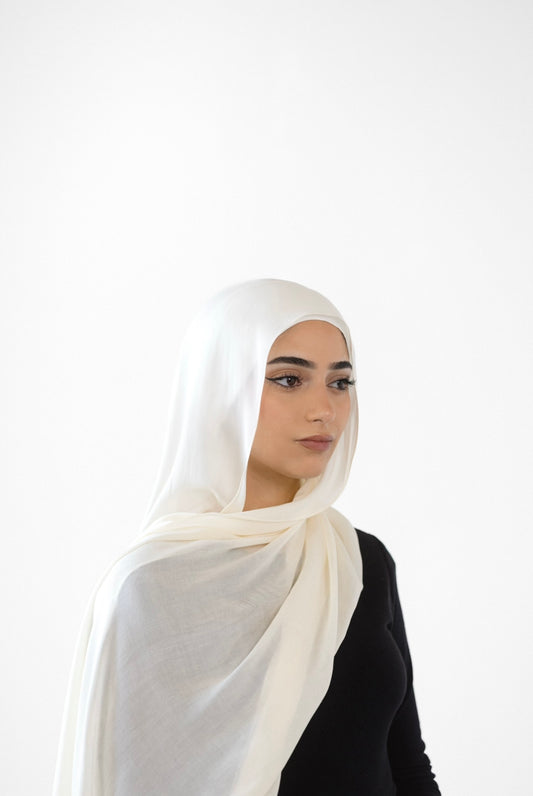 Premium Modal Hijab - Pearl Perfect