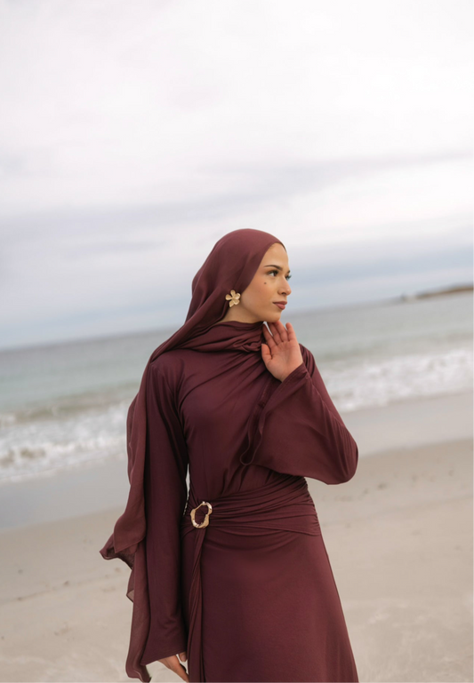 VENETA Dress - Burgundy