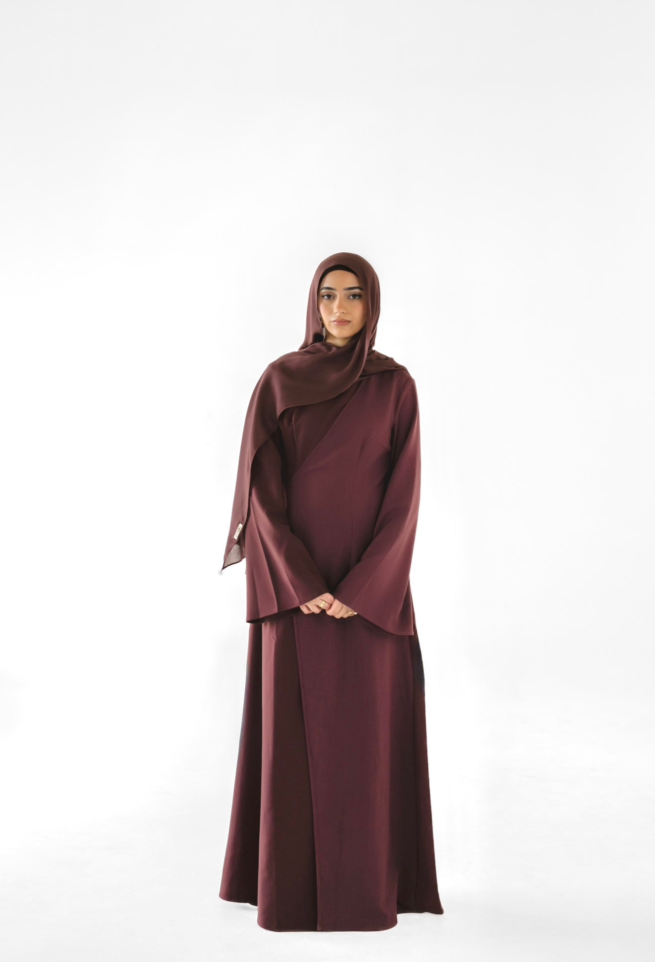 QAMAR Abaya Dress - BlackBerry