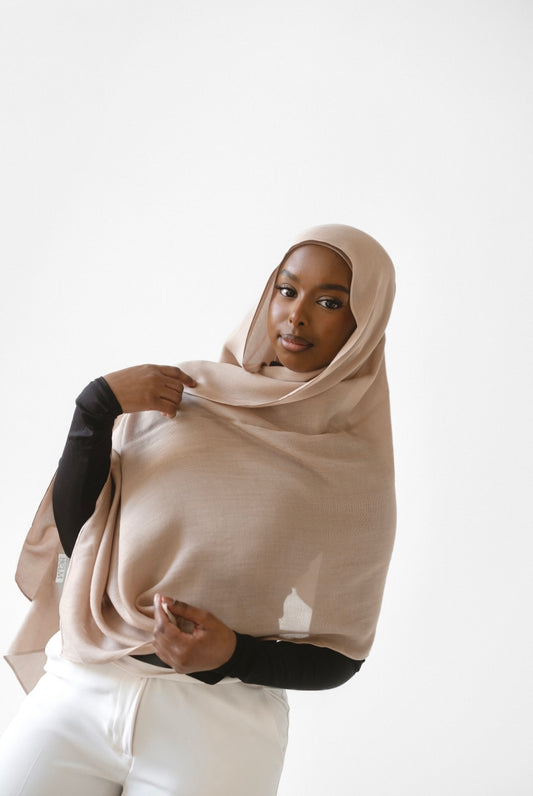 Premium Modal Hijab - Crème Brûlée