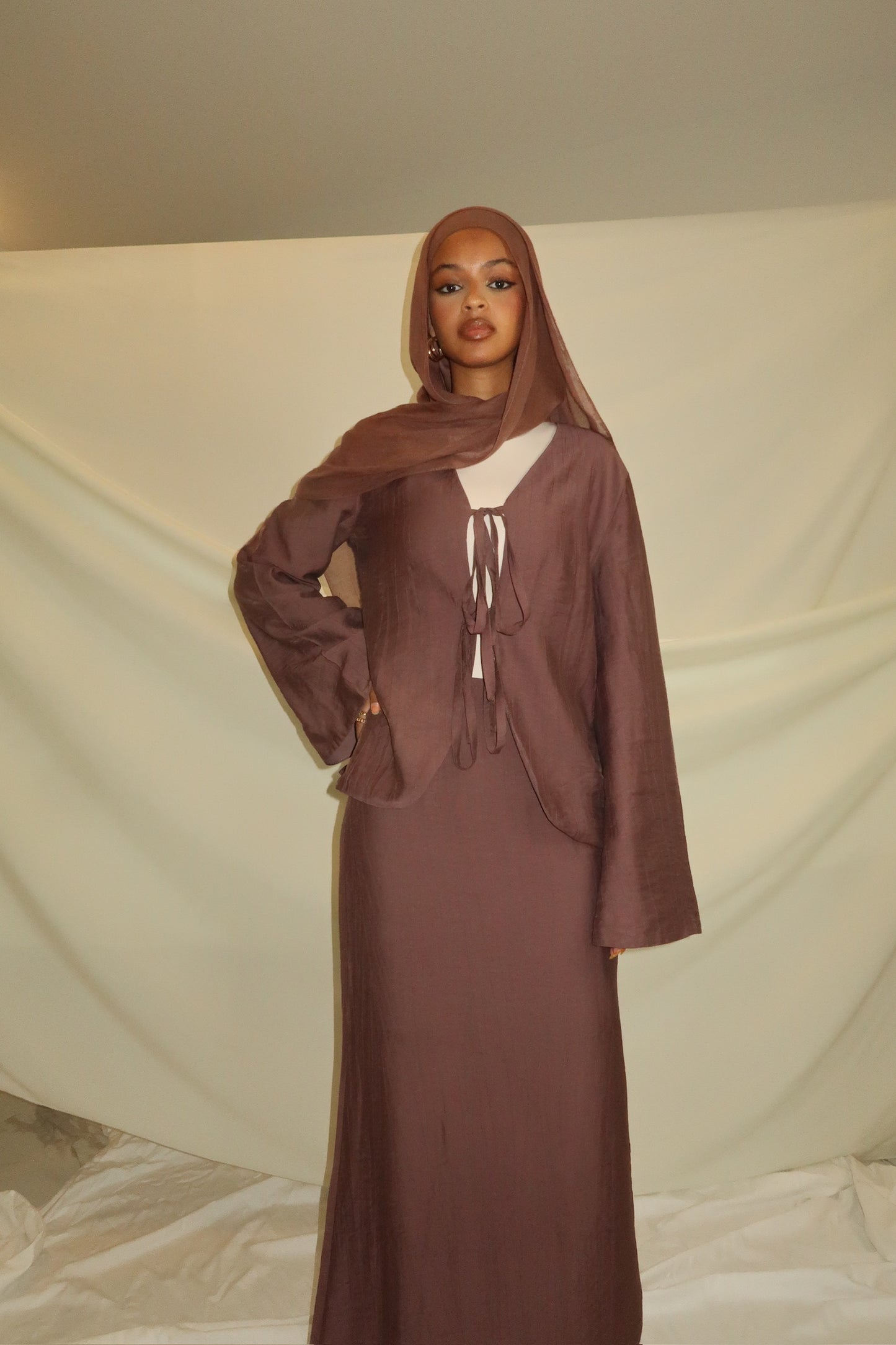 DIALA 2-Piece Set - Rosewood Brown