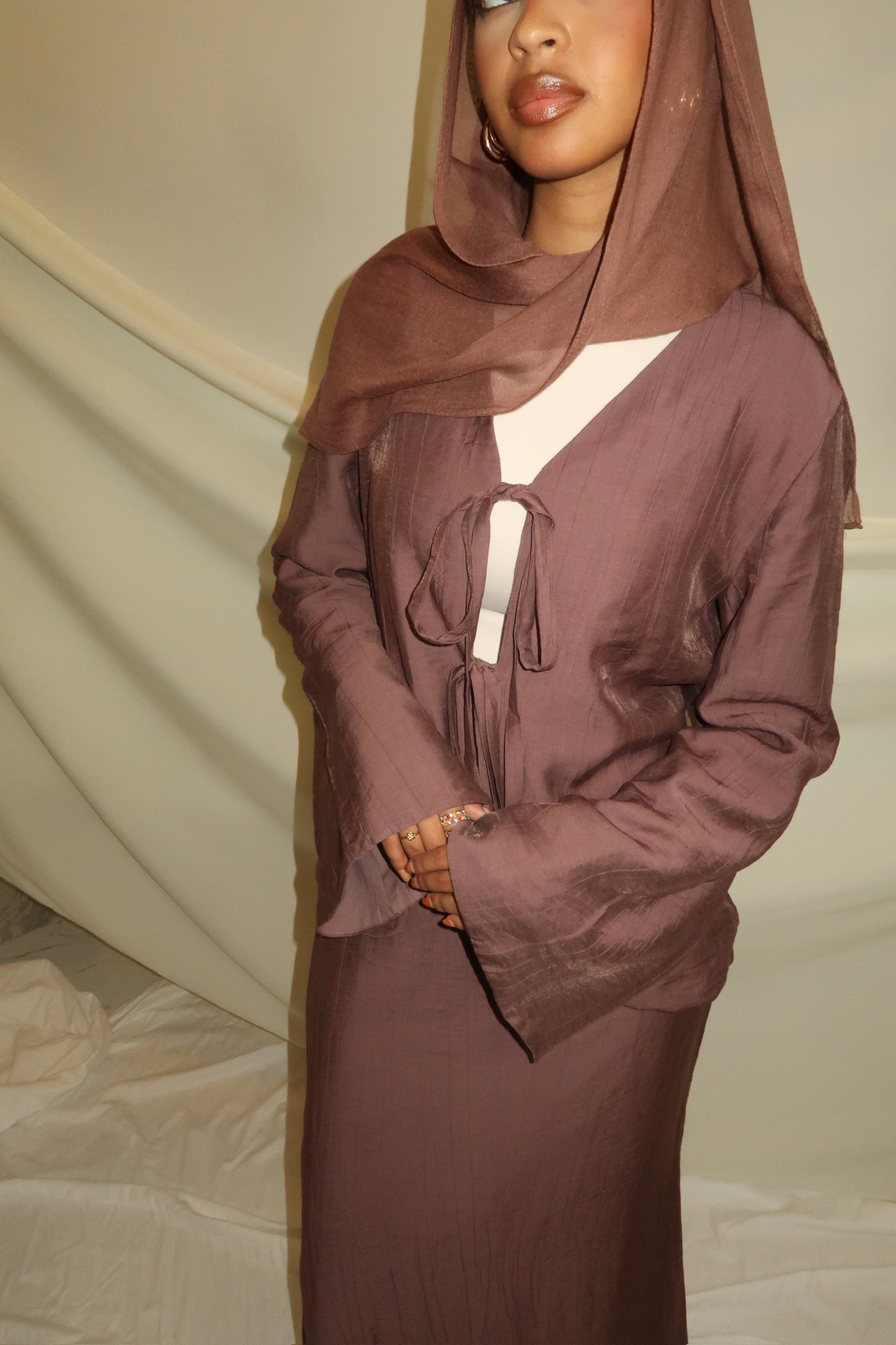 DIALA 2-Piece Set - Rosewood Brown