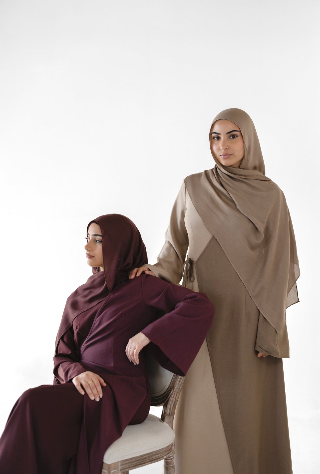 QAMAR Abaya Dress - Desert Sage