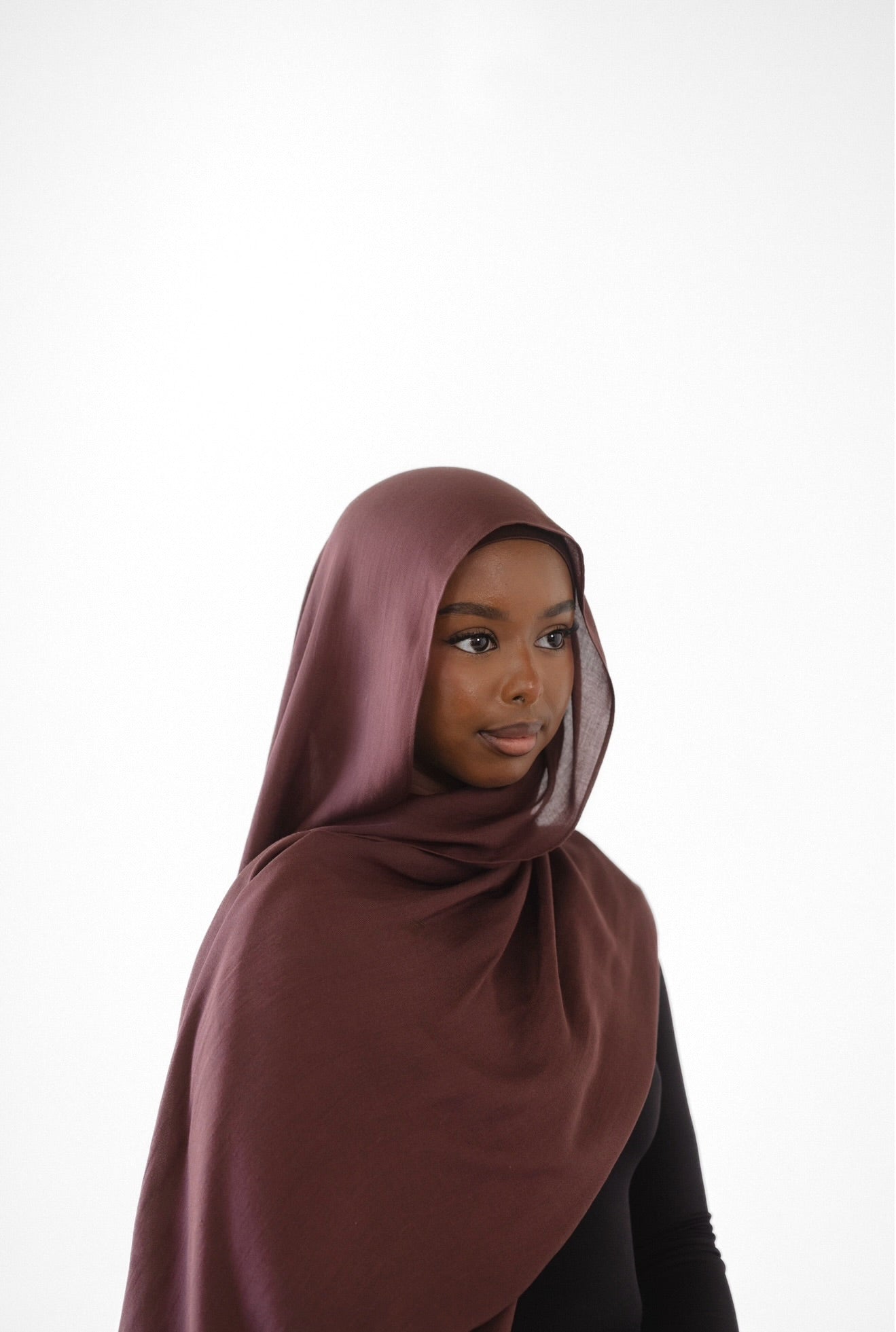 Premium Modal Hijab - Chocolate Ganache
