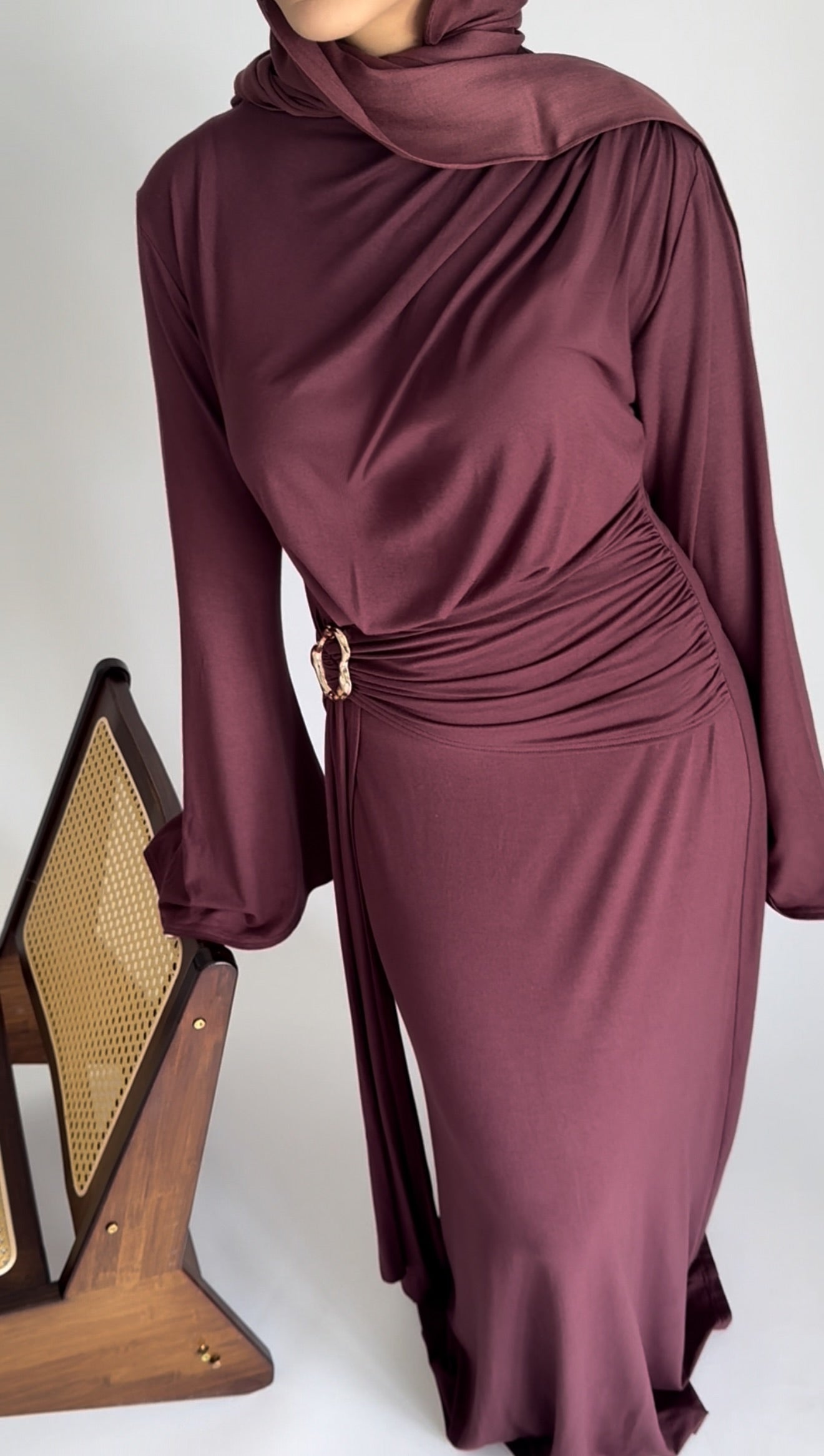 VENETA Dress - Burgundy