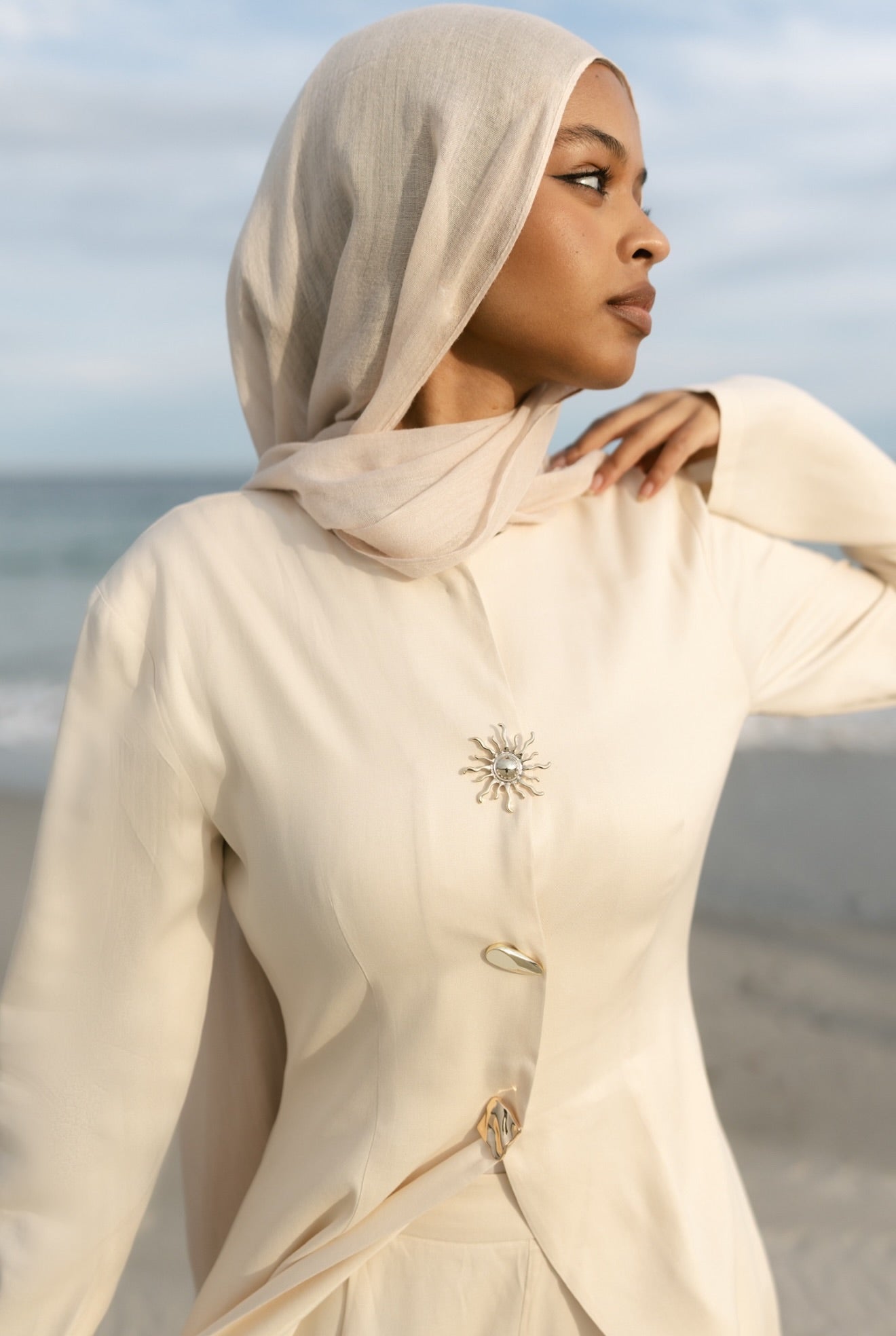 SOL JEWEL Top - Ecru