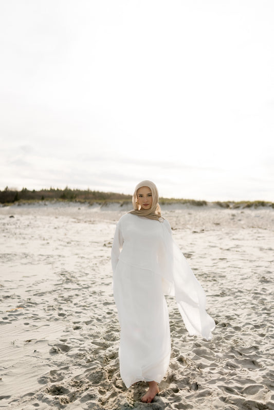 ATHENA Dress - Pearl White