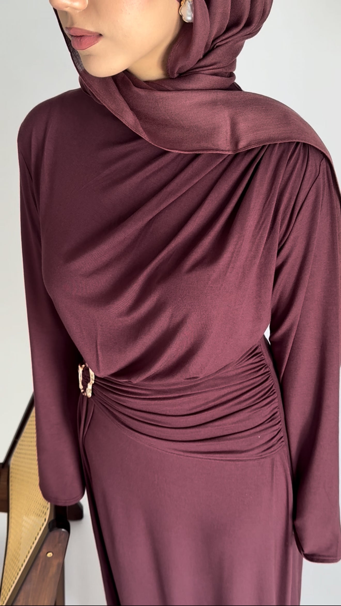 VENETA Dress - Burgundy